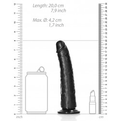 Real Rock Ultra Skin Gode Slim Dildo 18 x 4.2cm Noir